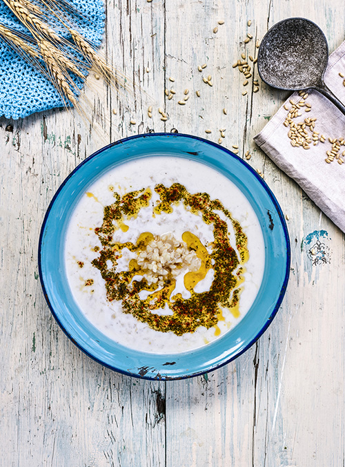 The Yarma (coarsely ground wheat) Soup With Yogurt